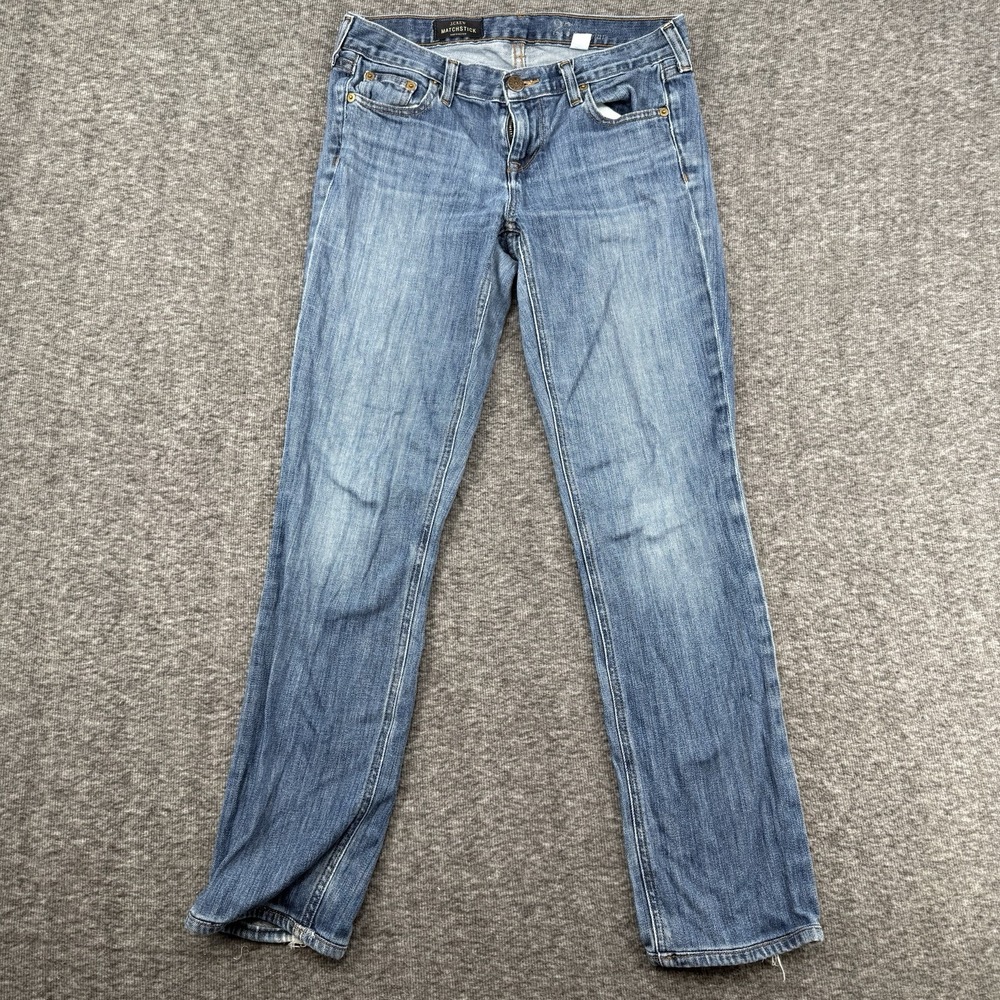 J.Crew Matchstick Jeans Womens Size 27 Regular Slim Straight Medium Wash Denim